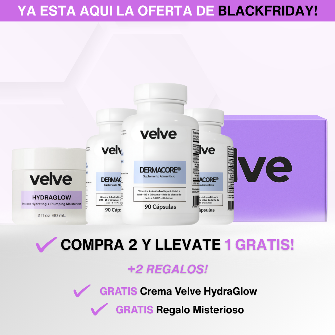 Velve DERMACORE - Suplemento Hormonal Para El Acné